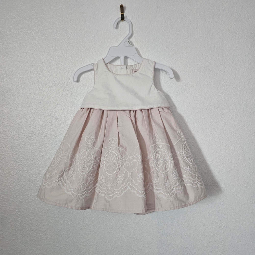 Catherine Malandrino Baby Girls Sleeveless Dress Size 6-9 Months